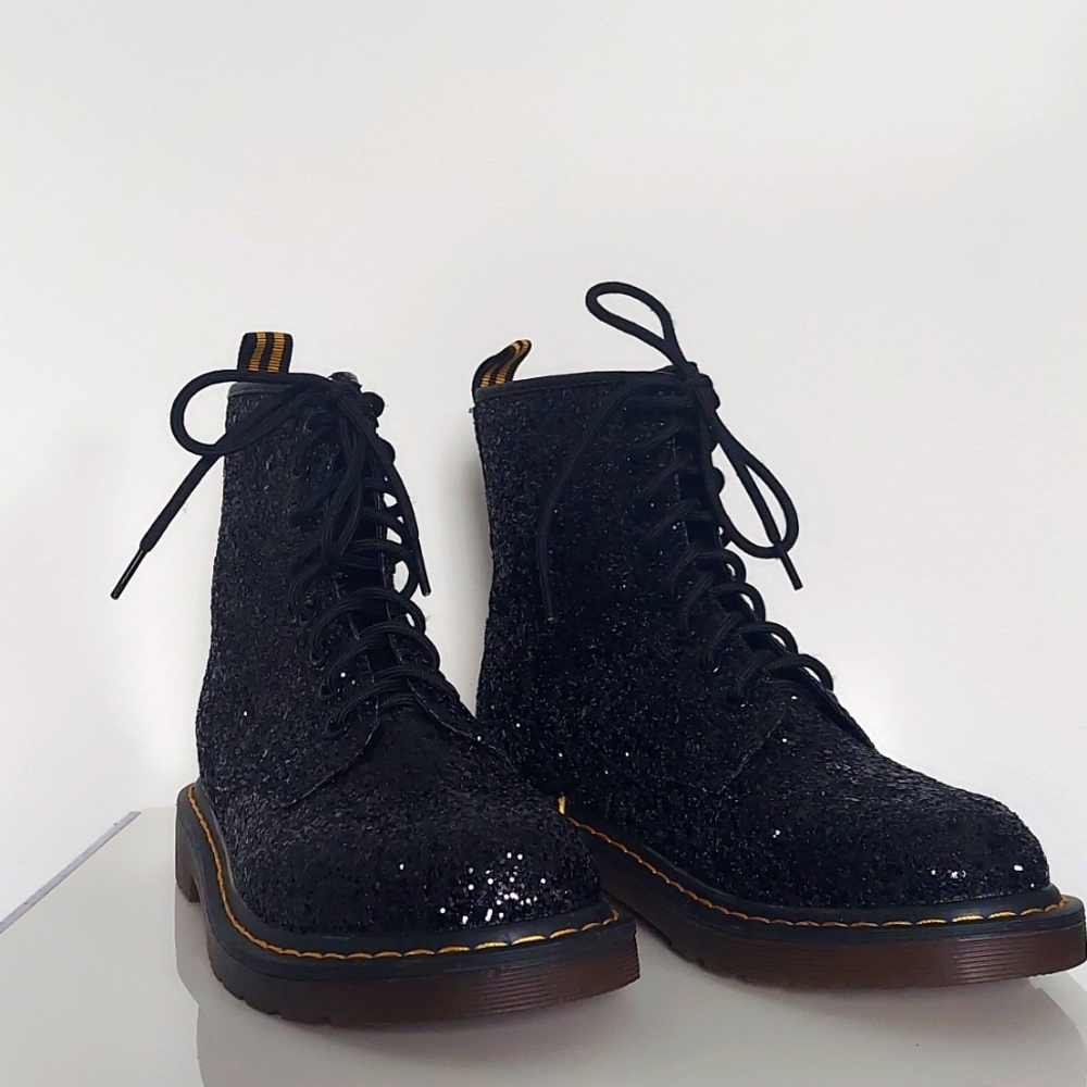 JiJ Glittery Black ankle Boots - Size 37 EU